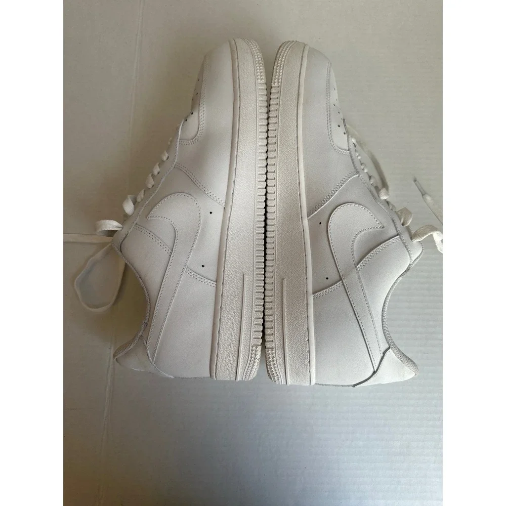Nike Air Force 1 07 Low Triple White Mens Size 12.5 315122-111 Leather Sneakers⁠
